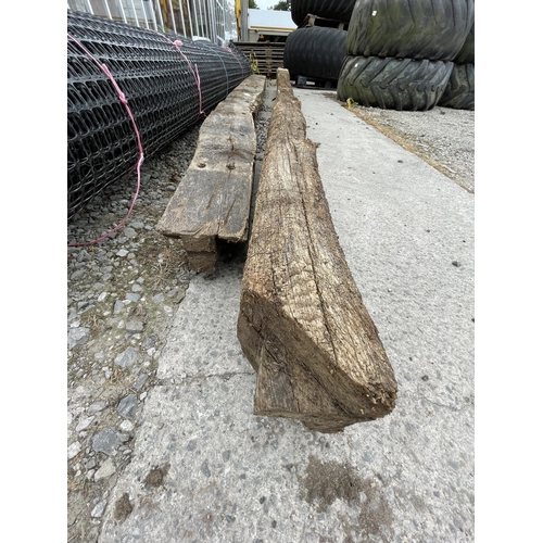 306 - 2 X OAK BEAMS + VAT