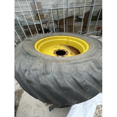 308 - 2 LARGE WHEELS & TYRES  +  VAT