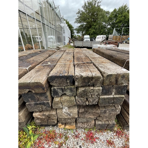 317 - 24 RAILWAY SLEEPERS   NO VAT