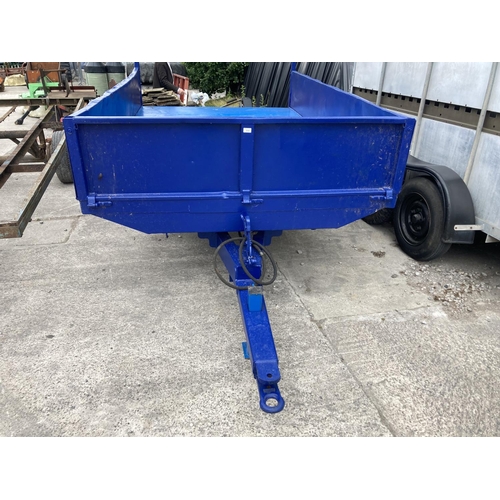 233 - BLUE 3 TONNE TIPPING TRAILER NO VAT