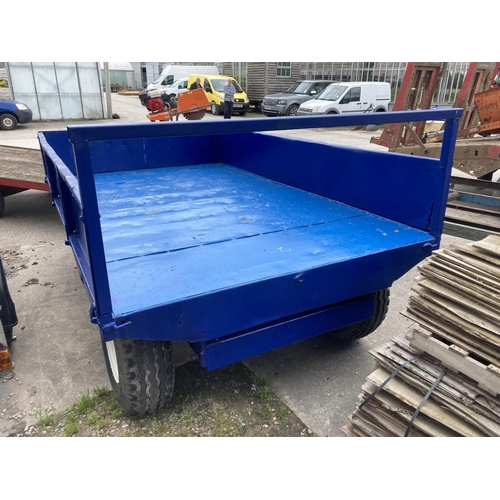 233 - BLUE 3 TONNE TIPPING TRAILER NO VAT