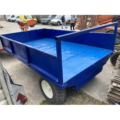 233 - BLUE 3 TONNE TIPPING TRAILER NO VAT