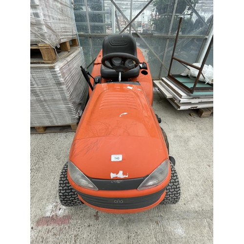 140 - HUSQVARNA CTH 210XP  LA RIDE ON MOWER NO VAT