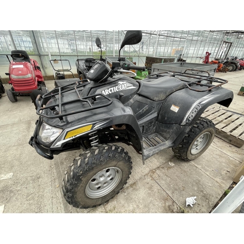 141 - 2012 ARTIC CAT 550 QUAD 713 HOURS 7000 KM GOOD RUNNER FRONT SPRING RETAINER BROKEN + VAT