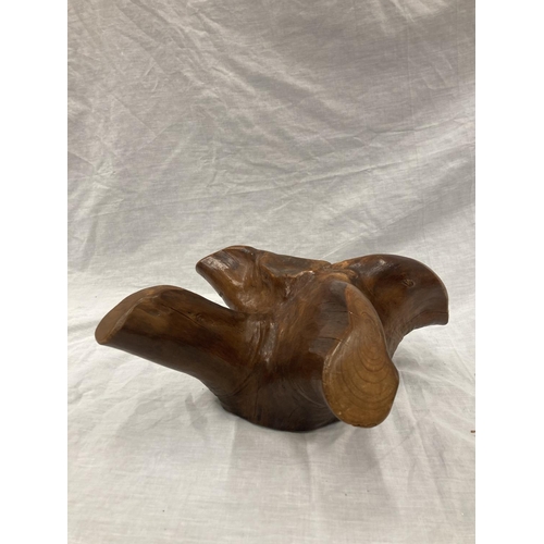 26 - A JOHN ASHFORD, FINLAND SCULPTURE FROM A BIRCH ROOT, ORIGINALLY IN DERBYSHIRE MUSEUM, IN A BESPOKE B... 