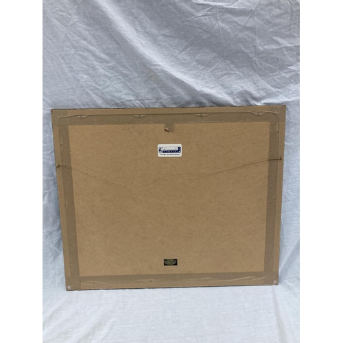 29 - A FRAMED LIMITED EDITION 23/1000 PRINT OF THE 1989 PIRELLI CLASSIC MARATHON, SHOWING THE M. G. O. C.... 