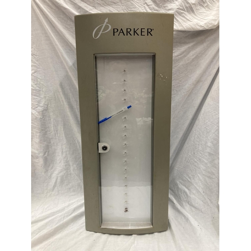 40 - AN OFFICIAL PARKER PEN TWO BERTH DISPLAY STAND