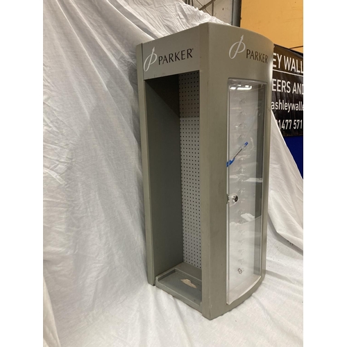 40 - AN OFFICIAL PARKER PEN TWO BERTH DISPLAY STAND