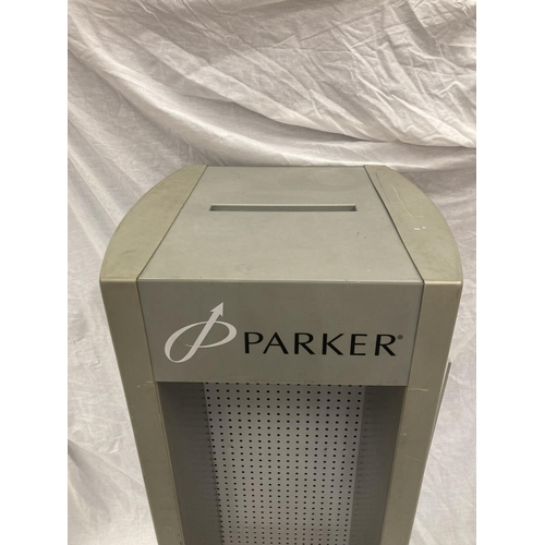 40 - AN OFFICIAL PARKER PEN TWO BERTH DISPLAY STAND