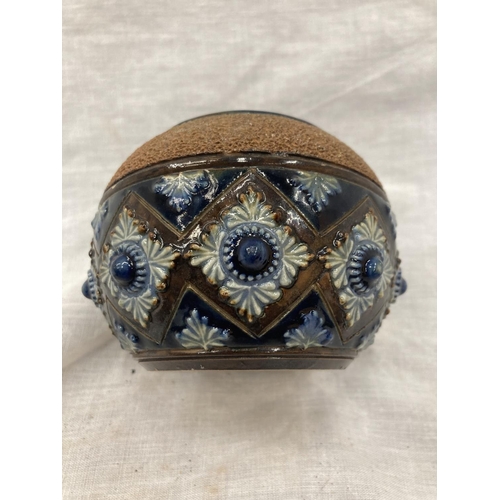 13 - A ROYAL DOULTON MATCH STRIKER AND TWO SMALLER ROYAL DOULTON EARLY 20TH CENTURY MATCH STRIKERS