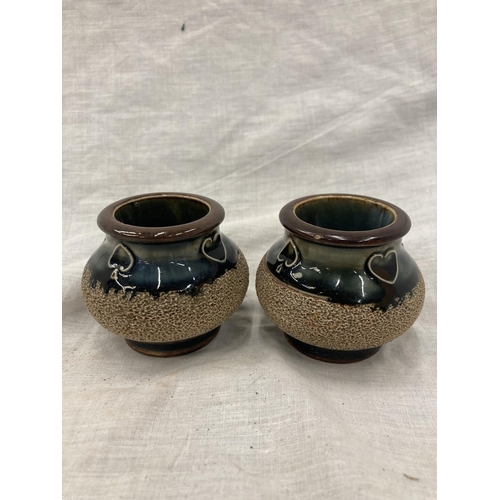 13 - A ROYAL DOULTON MATCH STRIKER AND TWO SMALLER ROYAL DOULTON EARLY 20TH CENTURY MATCH STRIKERS