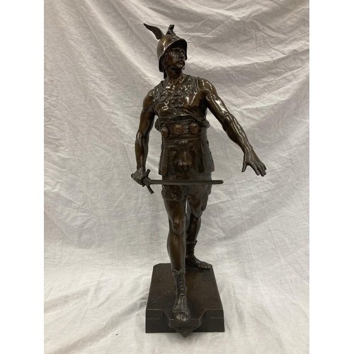 2 - AN EMILE LOUIS PICAULT - VINCERE AUT MORIOR (CONQUER OR DIE), BELIEVED LATE 19TH CENTURY IMPRESSIVE ... 