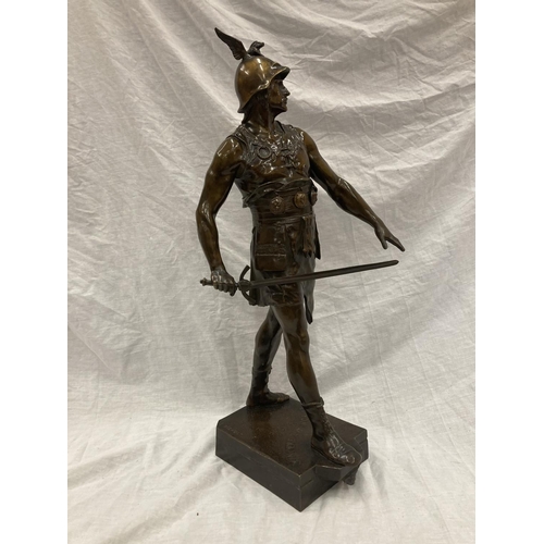 2 - AN EMILE LOUIS PICAULT - VINCERE AUT MORIOR (CONQUER OR DIE), BELIEVED LATE 19TH CENTURY IMPRESSIVE ... 