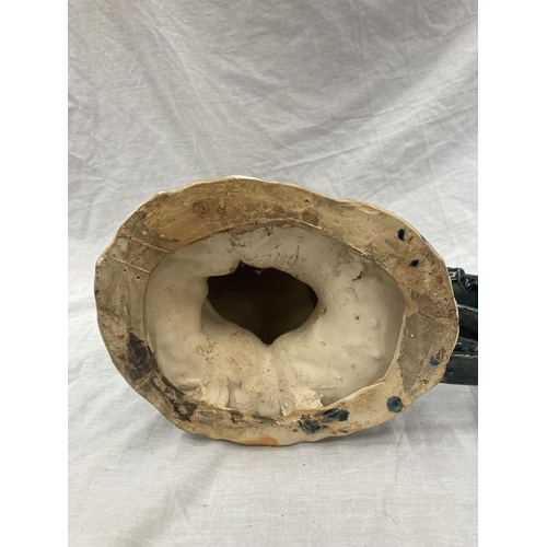 53 - A LARGE CERAMIC COLOURFUL COCKEREL HEIGHT 46CM