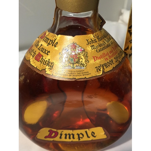 357 - A BOXED DIMPLE DE LUXE SCOTCH WHISKY 70 PROOF 26 2/3 FL.OZS. PROCEEDS TO BE DONATED TO EAST CHESHIRE... 