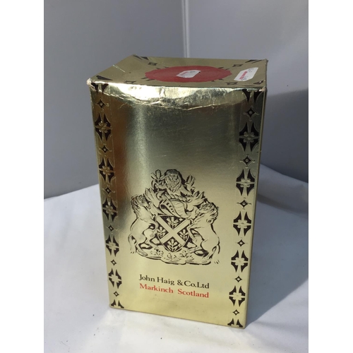 358 - A BOXED DIMPLE DE LUXE SCOTCH WHISKY 70 PROOF 13 1/3 FL.OZS. PROCEEDS TO BE DONATED TO EAST CHESHIRE... 