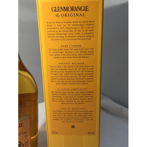 360 - A BOXED GLENMORANGIE 'THE ORIGINAL' HIGHLAND SINGLE MALT SCOTCH WHISKY TEN YEARS OLD. 70CL 40% VOL. ... 