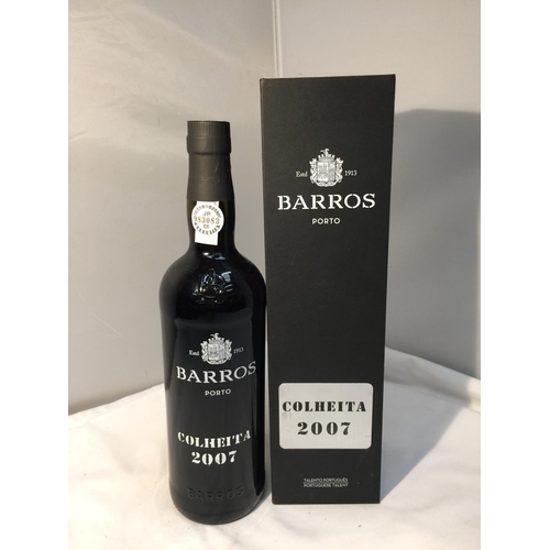 362 - A 75 CL BOTTLE OF 2007 BARROS PORT (CONSIDERED TO BE THE BEST YEAR OF THE DECADE)