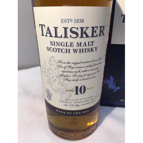 363 - A 70CL BOTTLE OF TALISKER 10 YEAR AGED SINGLE MALT SCOTCH WHISKY 45.8% VOL IN BOX. PROCEEDS TO BE DO... 