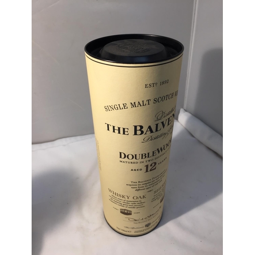 369 - A 70CL THE BALVENIE SINGLE MALT SCOTCH WHISKY DOUBLEWOOD MATURED IN TWO DISTINCT CASKS AGED 12 YEARS... 