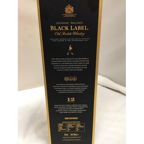 379 - A 70CL BOTTLE OF JOHNNIE WALKER BLACK LABEL 12 YEAR AGED OLD SCOTCH WHISKY 40% VOL. PROCEEDS TO GO T... 