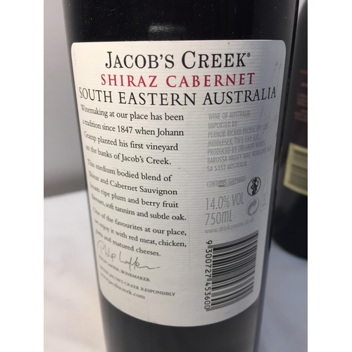 385 - A SELECTION OF RICH AND INTENSE AUSTRALIAN RED WINES TO INCLUDE A JACOB'S CREEK VINTAGE 2006 SHIRAZ ... 