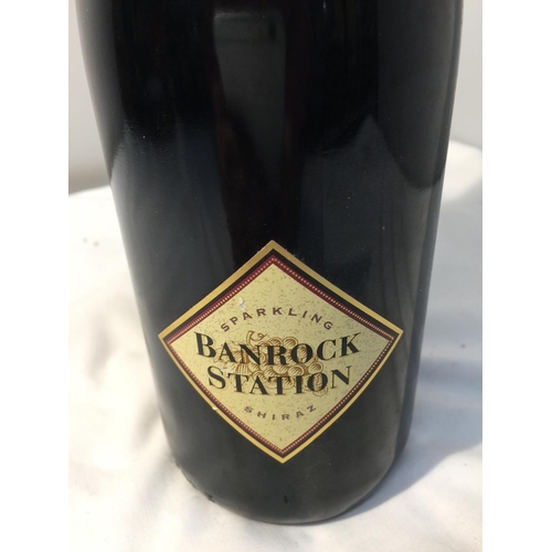 394 - A BOTTLE OF BANROCK STATION SHIRAZ AUSTRALIAN QUALITY SPARKLING WINE - MEDIUM DRY - 75CL 14% VOL TOG... 