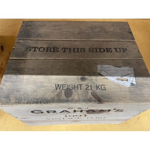 331 - A TWELVE BOTTLE SEALED CRATE OF GRAHAMS 1994 VINTAGE PORT STORED IN A CONSTANT TEMPERATURE CELLAR (T... 