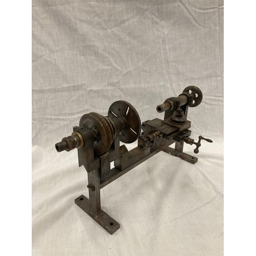 26 - A VINTAGE WATCH MAKERS LATHE