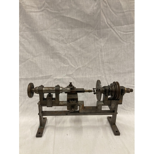 26 - A VINTAGE WATCH MAKERS LATHE