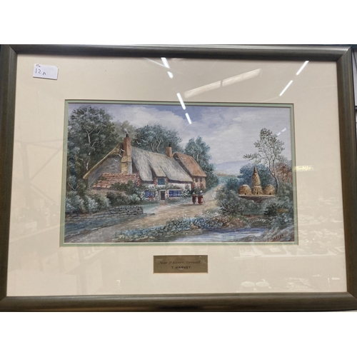 12A - T HARVEY (BRITISH 19TH CENTURY) PAIR OF WATERCOLOURS, 'NEAR ONGAR' AND 'NEAR ST KEVERN CORNWALL', SI... 