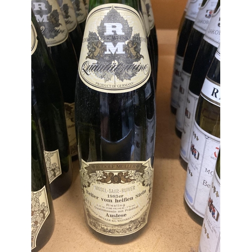 315 - SIX BOTTLES OF RUDOLF MULLER MOSEL-SAAR-RUWER 1983 ER REILER VOM HEIFEN STEIN RIESLING