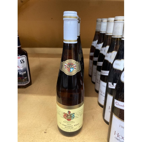 318 - FIVE BOTTLES OF RHEINHESSEN 1983 ER ST. JOHANNER ABTEI AUSLESE