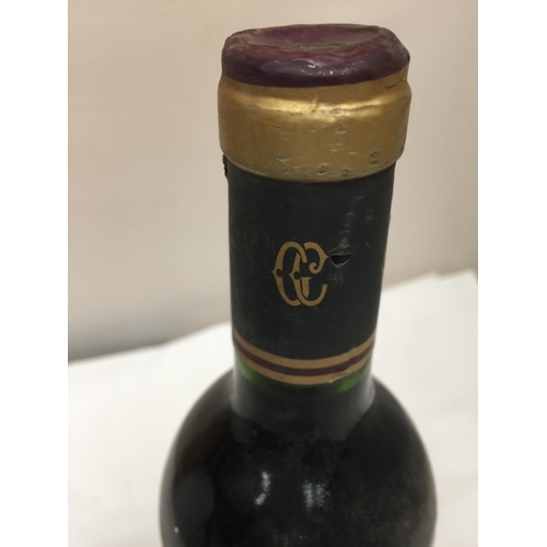 407 - A BOTTLE OF FRENCH RED  WINE FROM HAUT-MEDOC BEING A CHATEAU TALBOT GRAND CRU CLASSE SAINT JULIEN 19... 