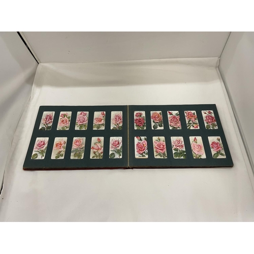 451 - A VINTAGE WILL'S CIGARETTE CARD ALBUM FULL OF FLORAL CARDS