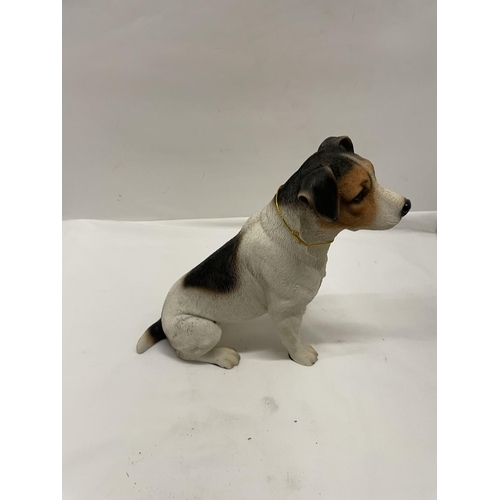 459 - A 'BEST OF BREED' RESIN FIGURE OF A JACK RUSSELL DOG HEIGHT 26CM