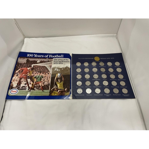 478 - A FULL BOXED SET OF ESSO F. A. CUP CENTENARY 1872-1972 MEDALS