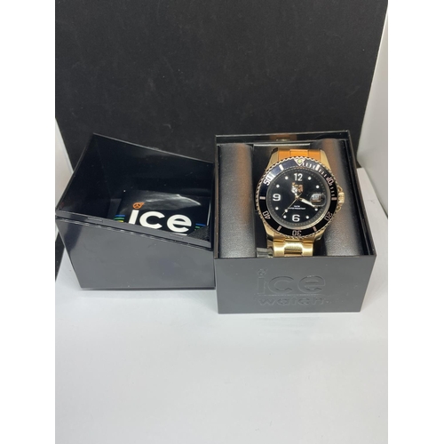 525 - AN ICE WRISTWATCH IN A PRESENTATION BOX SEEN WORKING BUT NO WARRANTY