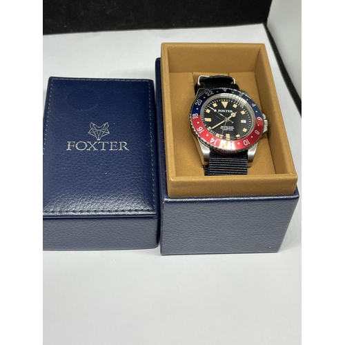 544 - A NEW BOXED FOXTER WRISTWATCH SEEN WORKING BUT NO WARRANTY