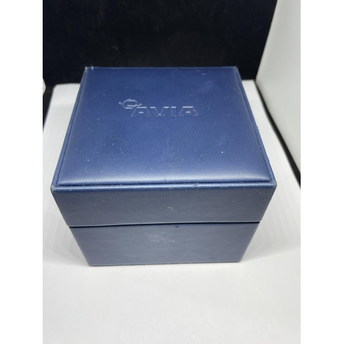 545 - A BOXED AVIA WRIST WATCH SEEN WORKING BUT NO WARRANTY