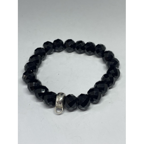 558 - A BLACK THOMAS SABO BRACELET