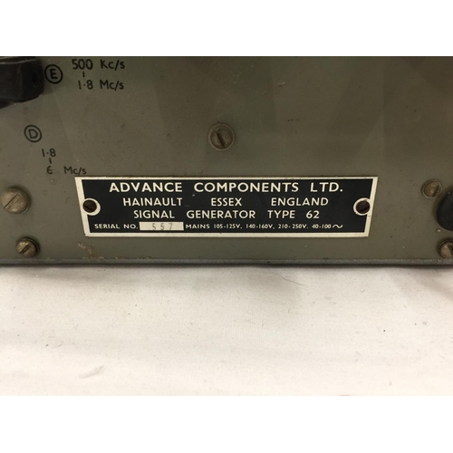 141 - A SIGNAL GENERATOR TYPE 2 BY ADVANCE COMPONENTS LIMITED, ESSEX