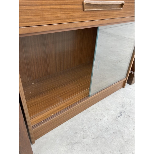 2452 - A RETRO TEAK AVALON BOOKCASE 33