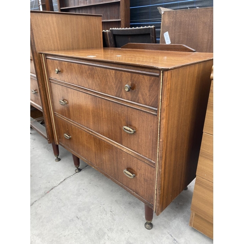 2456 - AN AUSTIN SUITE CHEST OF THREE DRAWERS 31.5