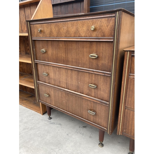 2457 - AN AUSTIN SUITE CHEST OF FOUR DRAWERS 31.5