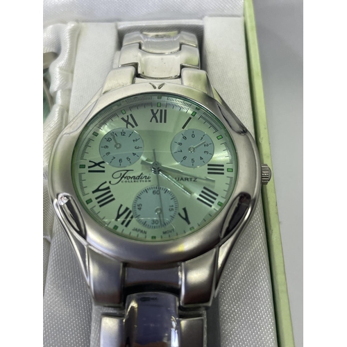 582 - A BOXED FRONDINI WATCH AND SUNGLASSES SET