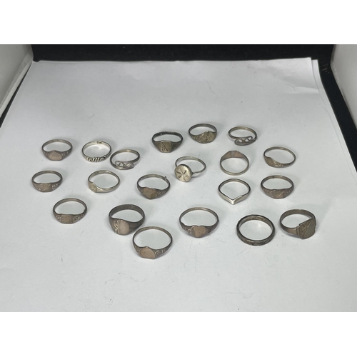 584 - TWENTY MARKED SILVER RINGS