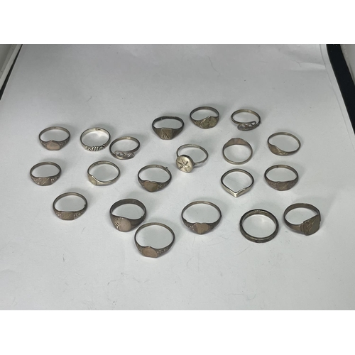 584 - TWENTY MARKED SILVER RINGS