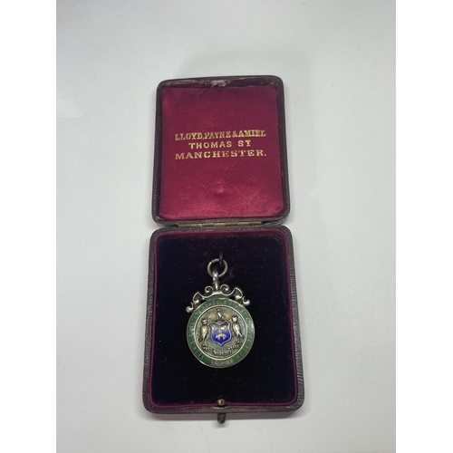 604 - A MARKED SILVER MEDAL IN A PRESENTATION BOX