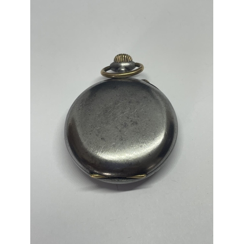 608 - A POCKET WATCH WITH VISUAL ESCAPEMENT